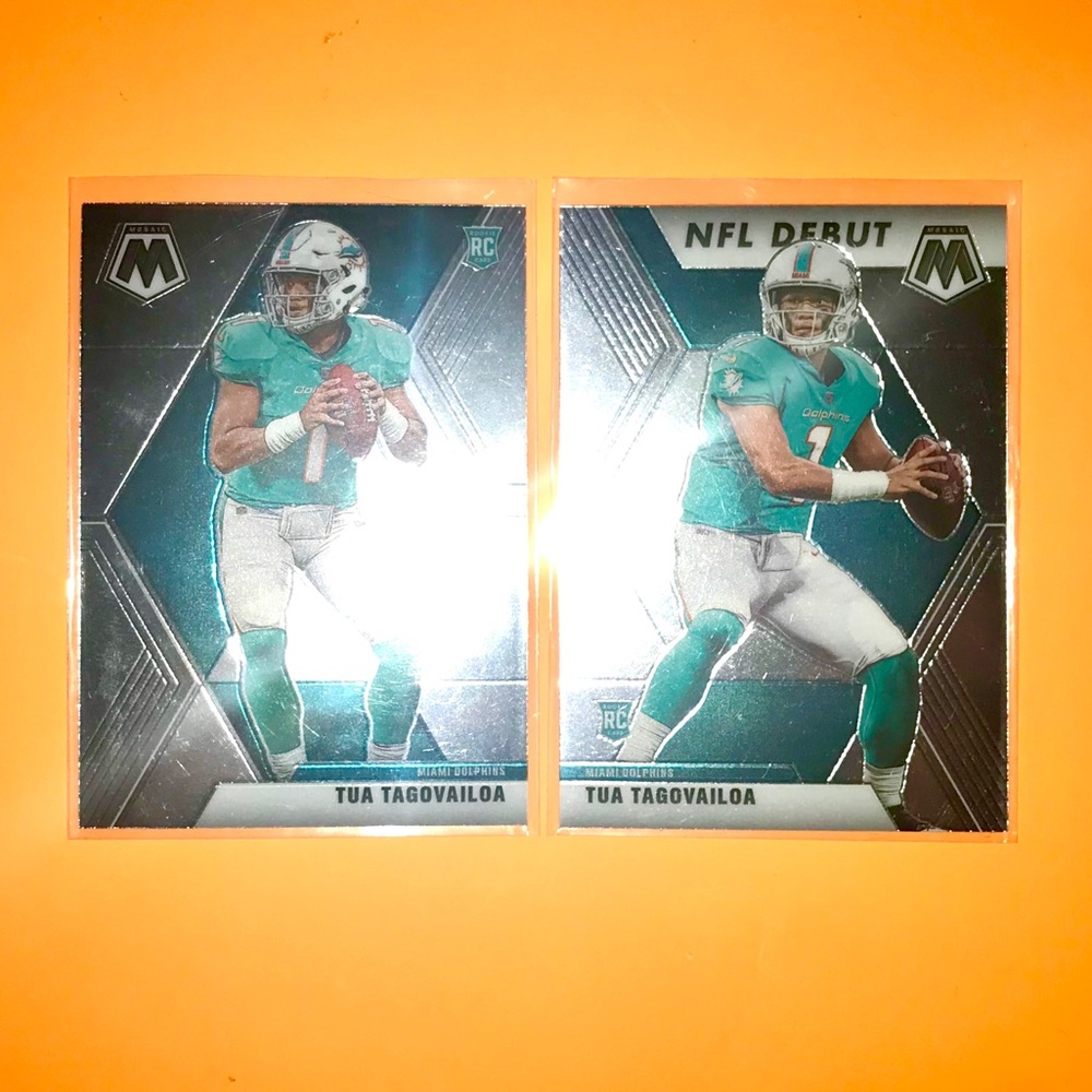 Panini Tua Tagovailoa NFL Rookie Football Cards 2 of them!